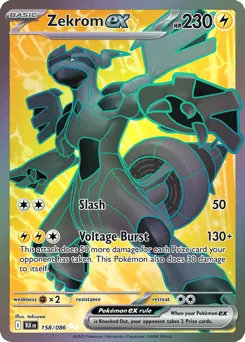 Zekrom ex 158/086 Holo Black Bolt