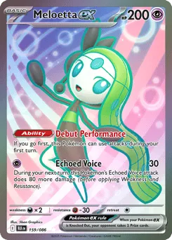 Meloetta ex 159/086 Holo Black Bolt