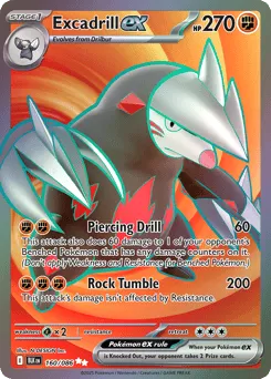 Excadrill ex 160/086 Holo Black Bolt