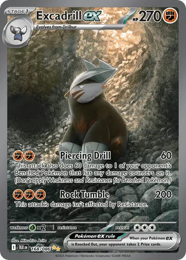 Excadrill ex 168/086 Black Bolt