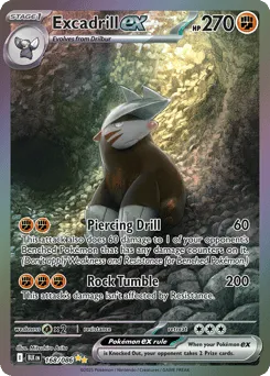 Excadrill ex 168/086 Holo Black Bolt