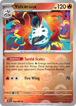 Volcarona 016/086 Poké Ball Black Bolt