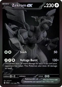 Zekrom ex 172/086 Holo Black Bolt
