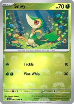Snivy 001/086 Master Ball Black Bolt