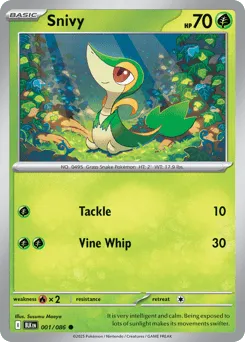 Snivy 001/086 Normal Black Bolt