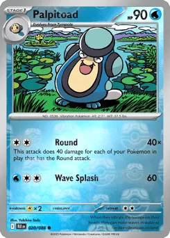 Palpitoad 020/086 Master Ball Black Bolt