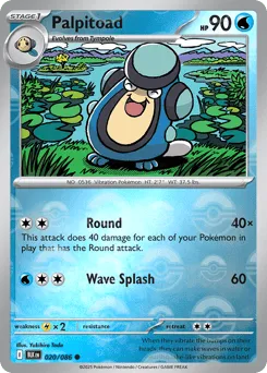 Palpitoad 020/086 Poké Ball Black Bolt