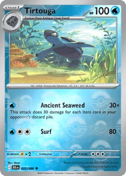 Tirtouga 022/086 Poké Ball Black Bolt