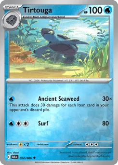 Tirtouga 022/086 Reverse Holo Black Bolt