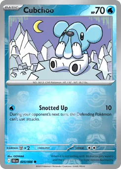 Cubchoo 025/086 Master Ball Black Bolt