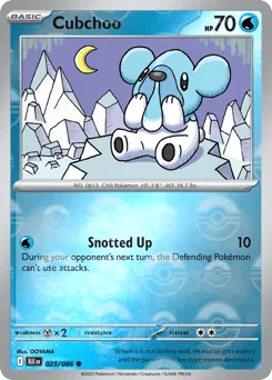 Cubchoo 025/086 Poké Ball Black Bolt