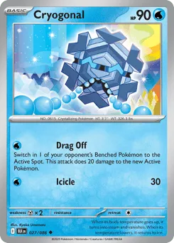 Cryogonal 027/086 Normal Black Bolt
