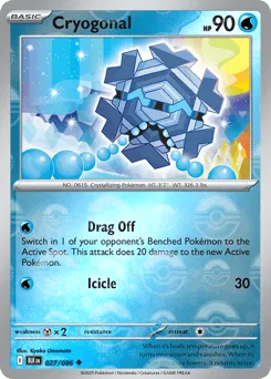 Cryogonal 027/086 Poké Ball Black Bolt