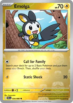 Emolga 029/086 Master Ball Black Bolt