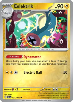 Eelektrik 031/086 Reverse Holo Black Bolt