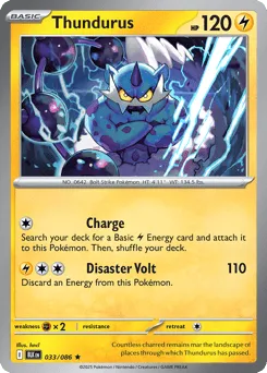 Thundurus 033/086 Holo Black Bolt