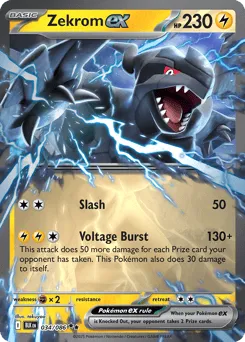 Zekrom ex 034/086 Holo Black Bolt