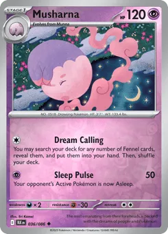 Musharna 036/086 Reverse Holo Black Bolt