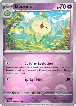 Duosion 038/086 Poké Ball Black Bolt