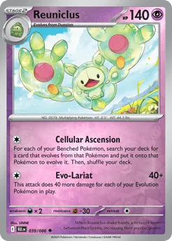 Reuniclus 039/086 Reverse Holo Black Bolt