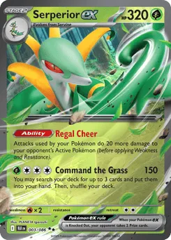 Serperior ex 003/086 Holo Black Bolt