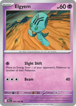 Elgyem 040/086 Black Bolt