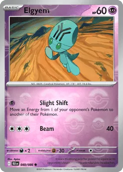 Elgyem 040/086 Poké Ball Black Bolt