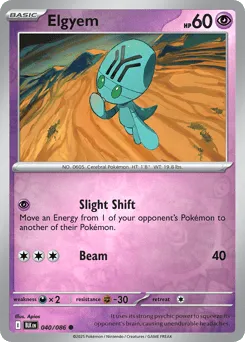 Elgyem 040/086 Reverse Holo Black Bolt