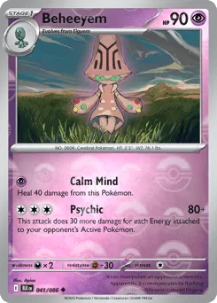 Beheeyem 041/086 Poké Ball Black Bolt