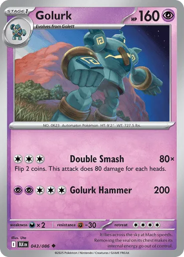 Golurk 043/086 Black Bolt