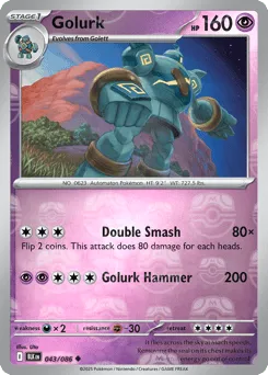 Golurk 043/086 Master Ball Black Bolt