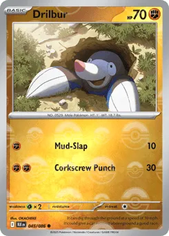 Drilbur 045/086 Poké Ball Black Bolt