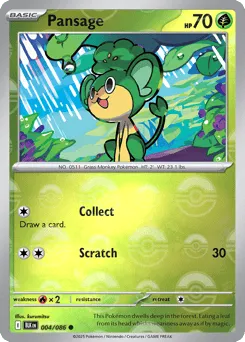 Pansage 004/086 Poké Ball Black Bolt