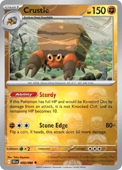 Crustle 052/086 Master Ball Black Bolt