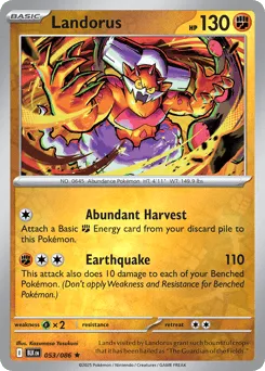 Landorus 053/086 Reverse Holo Black Bolt