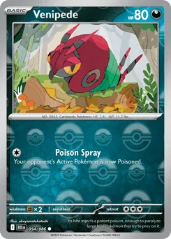 Venipede 054/086 Poké Ball Black Bolt