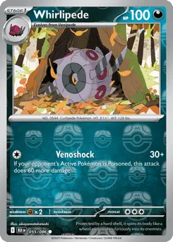 Whirlipede 055/086 Master Ball Black Bolt