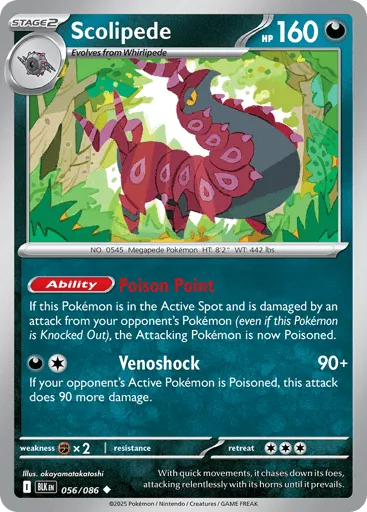 Scolipede 056/086 Black Bolt