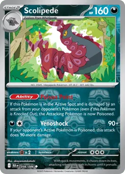 Scolipede 056/086 Master Ball Black Bolt
