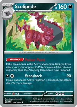 Scolipede 056/086 Normal Black Bolt