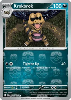 Krokorok 058/086 Master Ball Black Bolt