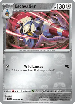 Escavalier 060/086 Master Ball Black Bolt