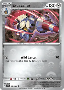 Escavalier 060/086 Poké Ball Black Bolt