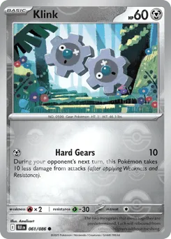 Klink 061/086 Poké Ball Black Bolt