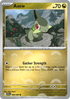 Axew 068/086 Poké Ball Black Bolt