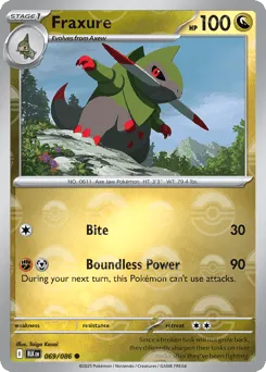 Fraxure 069/086 Poké Ball Black Bolt