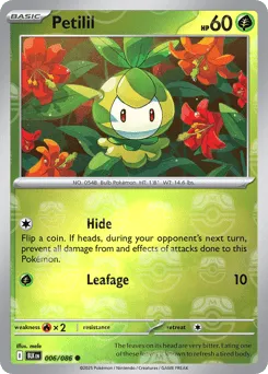 Petilil 006/086 Master Ball Black Bolt