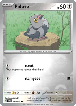 Pidove 071/086 Poké Ball Black Bolt