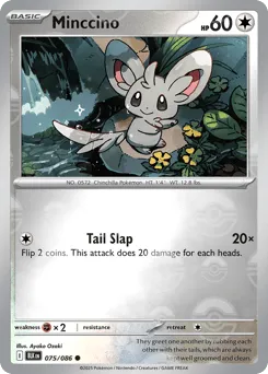 Minccino 075/086 Poké Ball Black Bolt