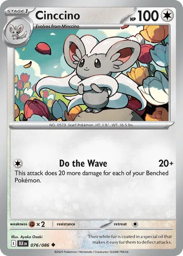 Cinccino 076/086 Black Bolt
